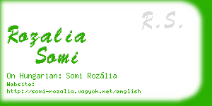 rozalia somi business card