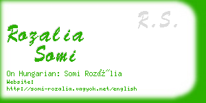 rozalia somi business card